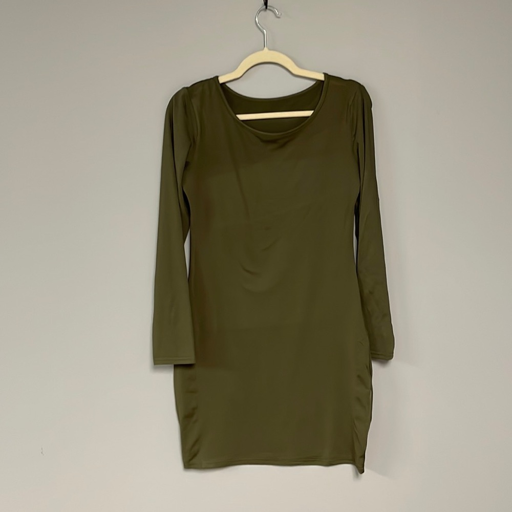 Old Navy Long Sleeve Olive Dress